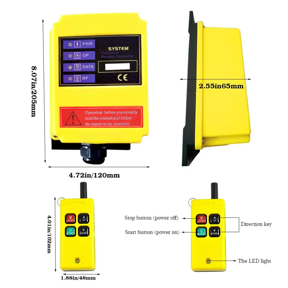 Промышленный беспроводной пульт дистанционного управления Лер переключатели