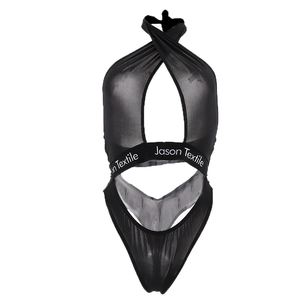 Экзотическое нижнее белье без бретелей Babydoll боди для женщин Цельный купальник с