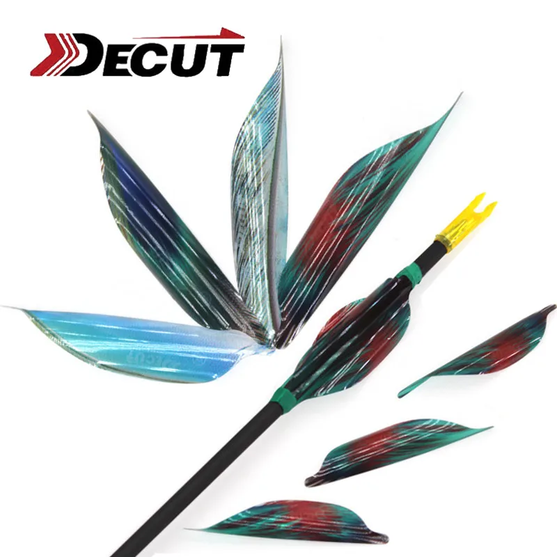 

50pcs 1-3/4" Spin Wings Vanes Spiral Fletches Archery Arrow DIY Tools 1.75" Arrow Feather Outdoor Shooting Hunting Accessories