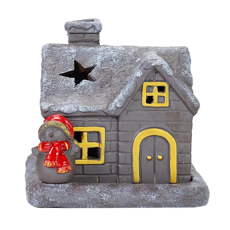 

Christmas Themed Incense Burner Snow House Incense Burner Ceramics Incense Furnace