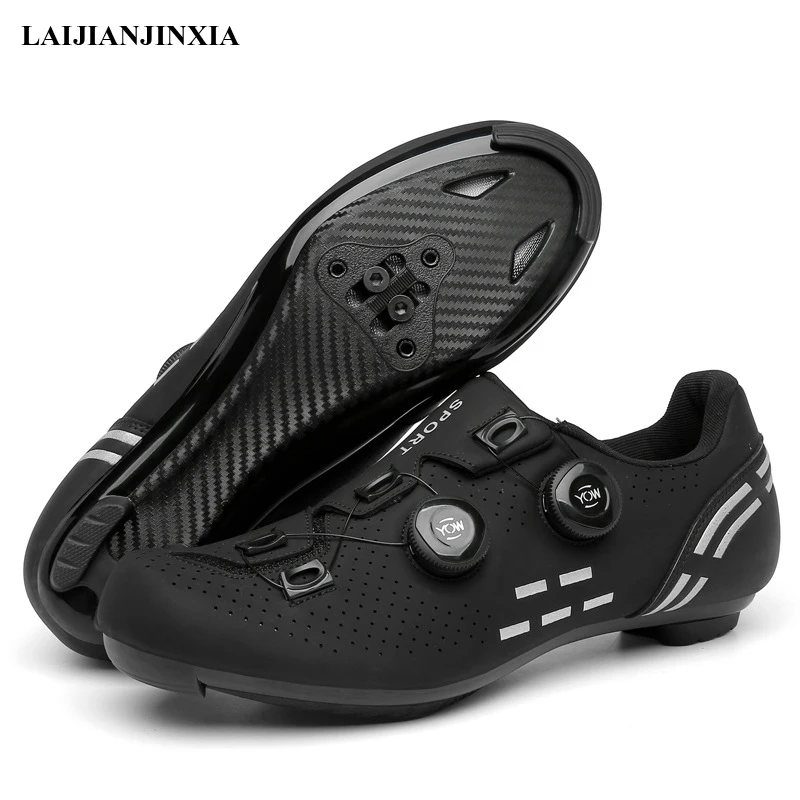 Men Cycling Sneaker Mtb Flat Shoes Cleat Self-Locking Mountain Bike Shoes Women Road Bicycle Cycling Shoe Dirt SPD Speed Sneaker