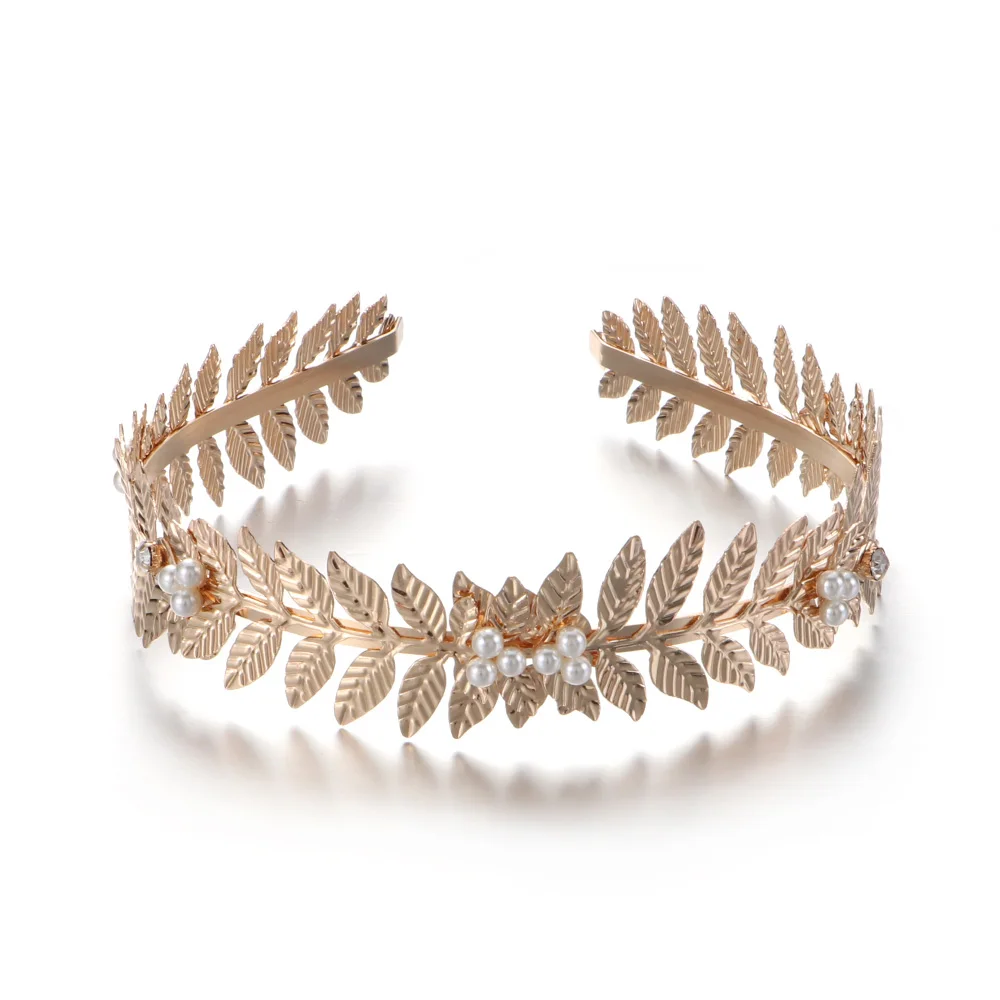 1 шт. свадебная корона в виде листьев винтажная тиара обруч для волос невесты