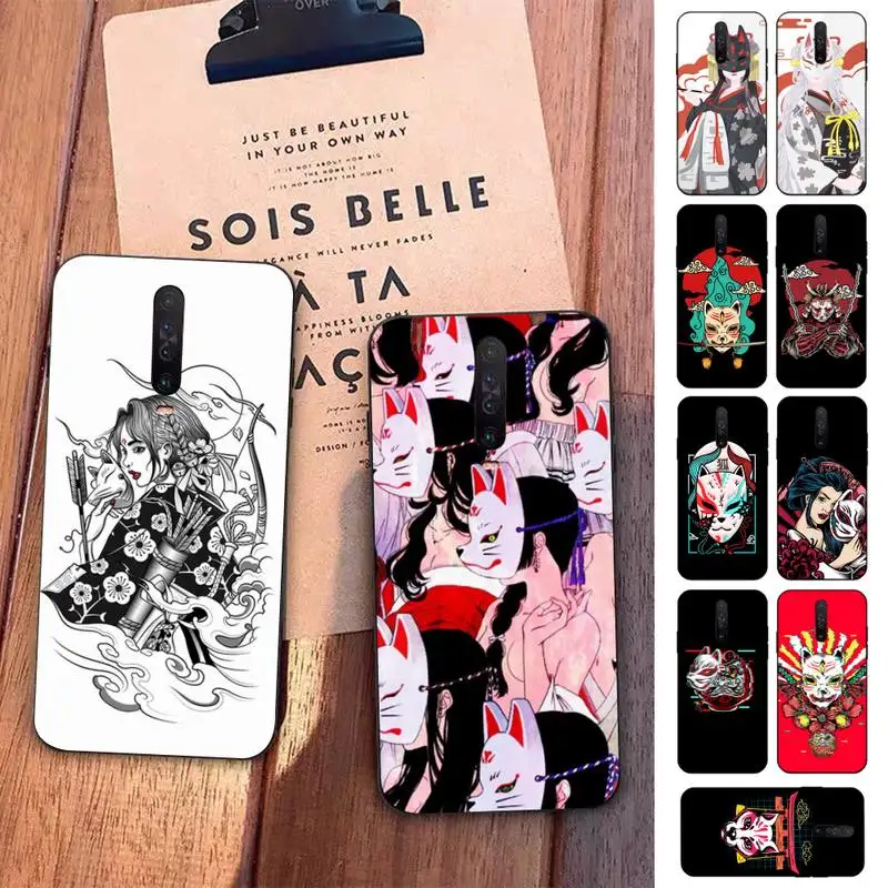 

Drawing Fox Japanese Style Anime Phone Case for Redmi 5 6 7 8 9 A 5plus K20 4X S2 GO 6 K30 pro