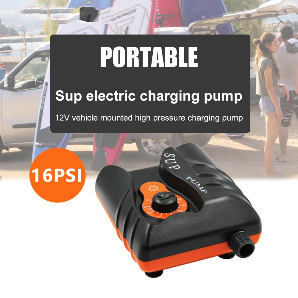 

12V 16 PSI Mini Inflatable Electric Air Pump Intelligent Inflatable Pump Electric Air Pump Dual Stage For Outdoor Paddle Board