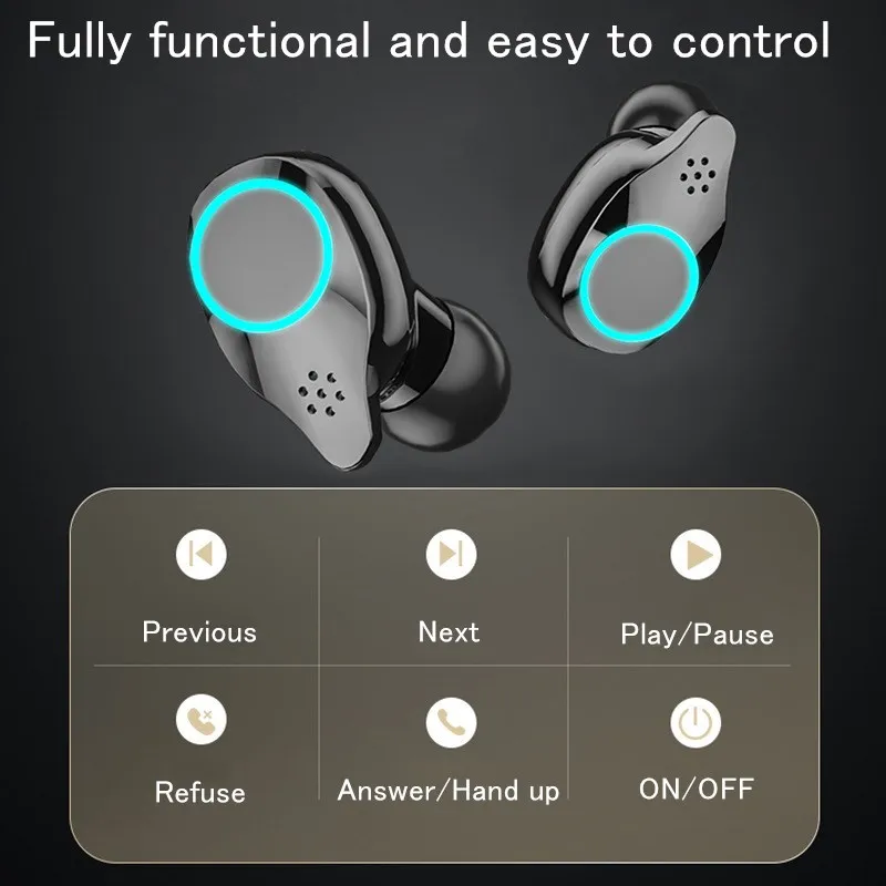 Наушники Shoumi Bluetooth 2200mA беспроводные TWS наушники с низкой задержкой