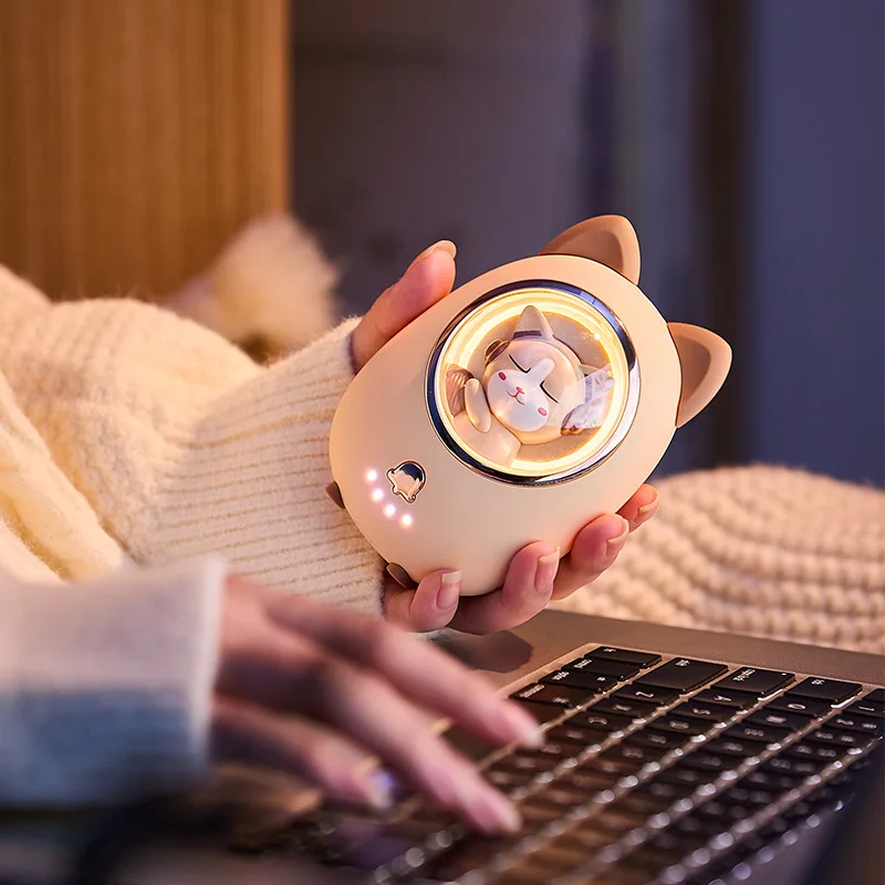 Mini mu&ntilde;eca dos en uno con Usb, calentadores de manos port&aacute;tiles con voltaje DE SEGURIDAD DE 5v, recargable, agarre c&oacute;modo e inteligente, nuevo producto 2021-2