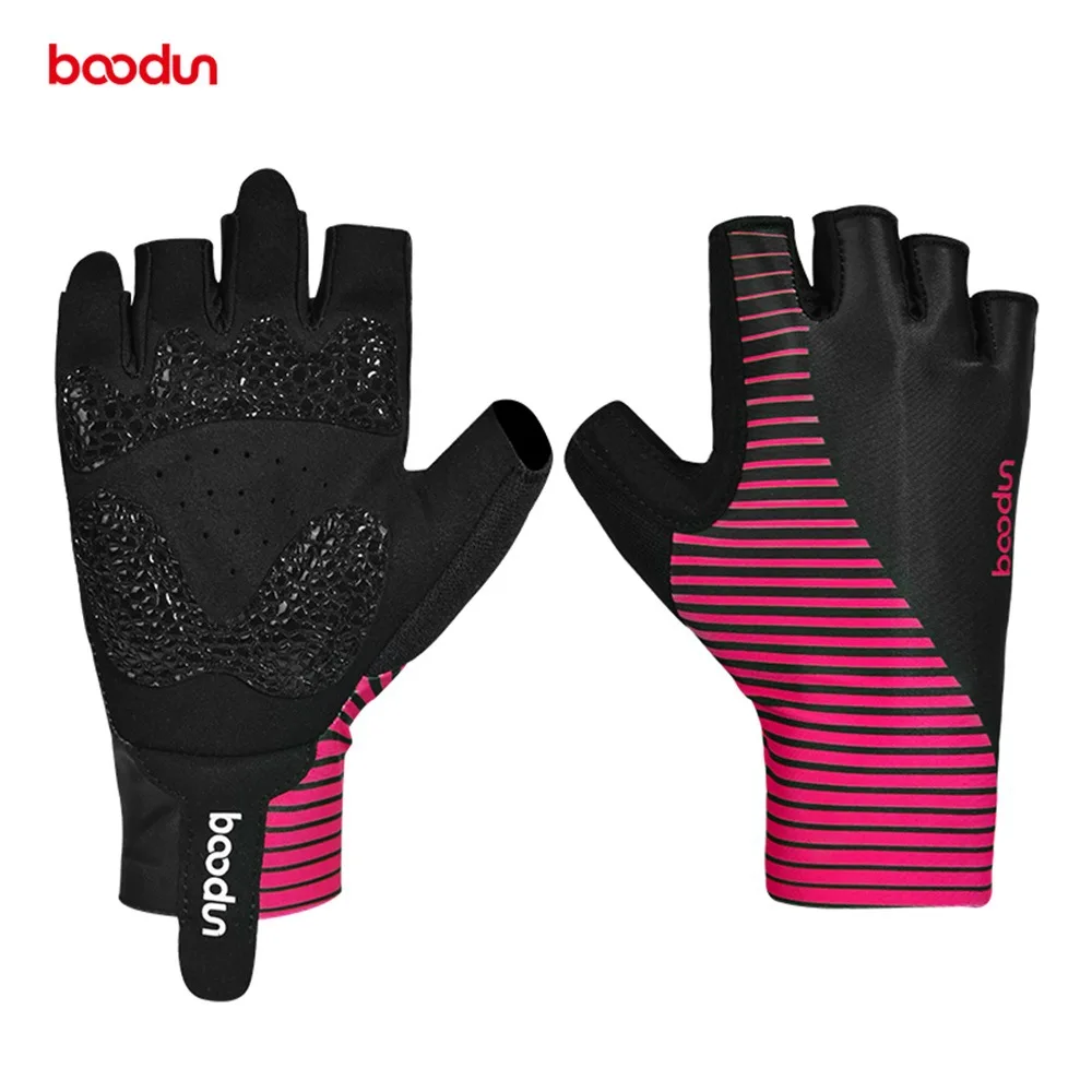 

NewCycling Half Finger Gloves Anti-Slip Bicycle Breathable Lycra Fabric Lengthen Mittens MTB Gloves Racing Road Bike Gloves