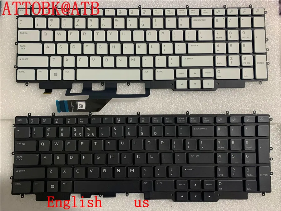 Английская клавиатура для ноутбука DELL G7 7587 7588 7700 7790 с RGB-подсветкой - купить по