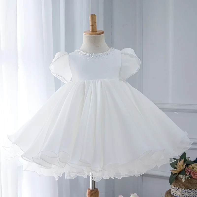 

White Tutu Dress For Girls Dresses Kids Clothes Wedding Events Flower Girl Dress Birthday Party Costumes Children Clothing