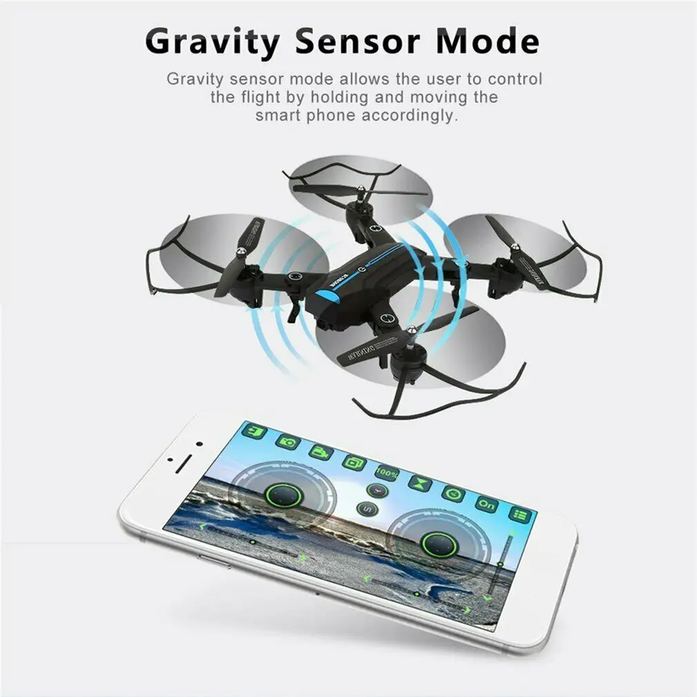 Wi-Fi Дрон с дистанционным управлением 2 4 ГГц HD FPV 30 Вт широкоугольная камера