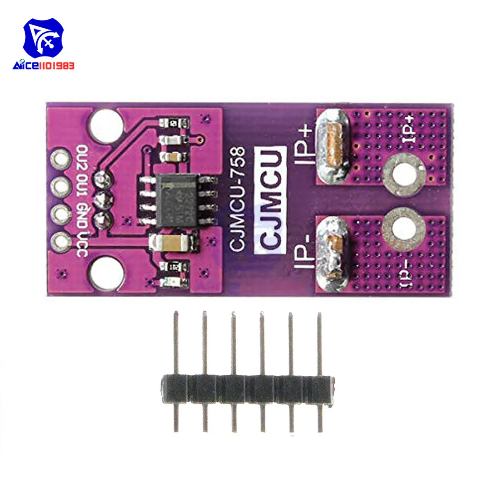 Diymore CJMCU-758 Датчик тока Холла ACS758LCB-050B-PFF-T Линейный Датчик тока модуль для Arduino
