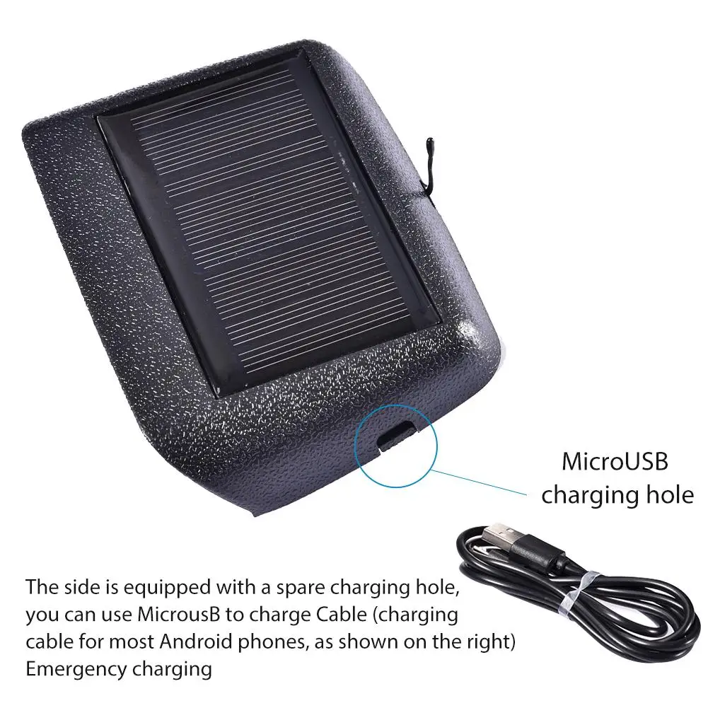 Car Clock Auto Internal Stick-On Digital Watch Solar Powered 24-Hour With Built-in Battery Decoration |