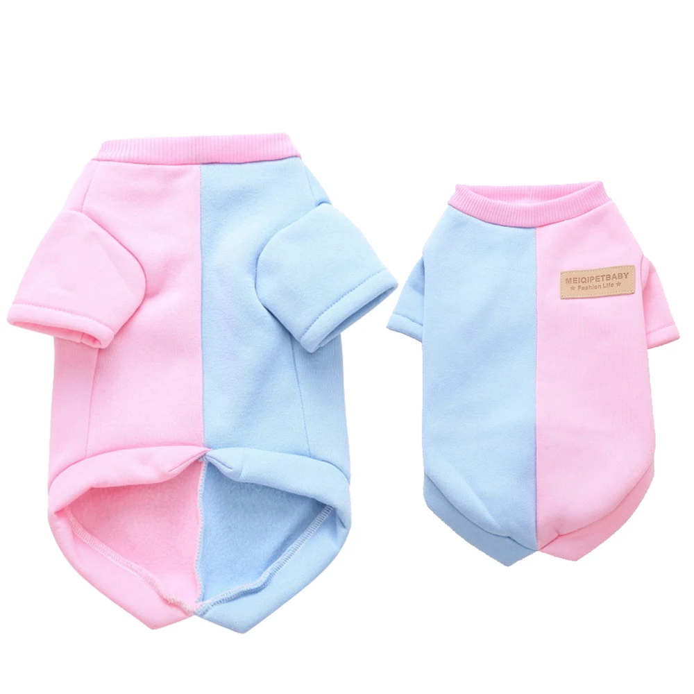 Домашних животных зимние теплые черный красный Цвет Блокировка свитер Щенок Кот