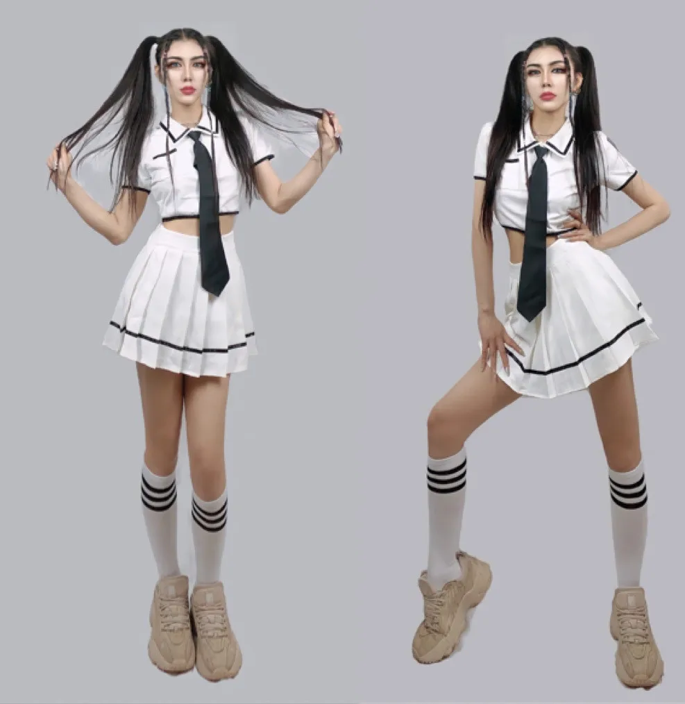

Nightclub New Gogo Dance Costumes Party Festival Outfits Lead Dance Clothes Jazz Dance Costumes Performance Stage Wear DN8976