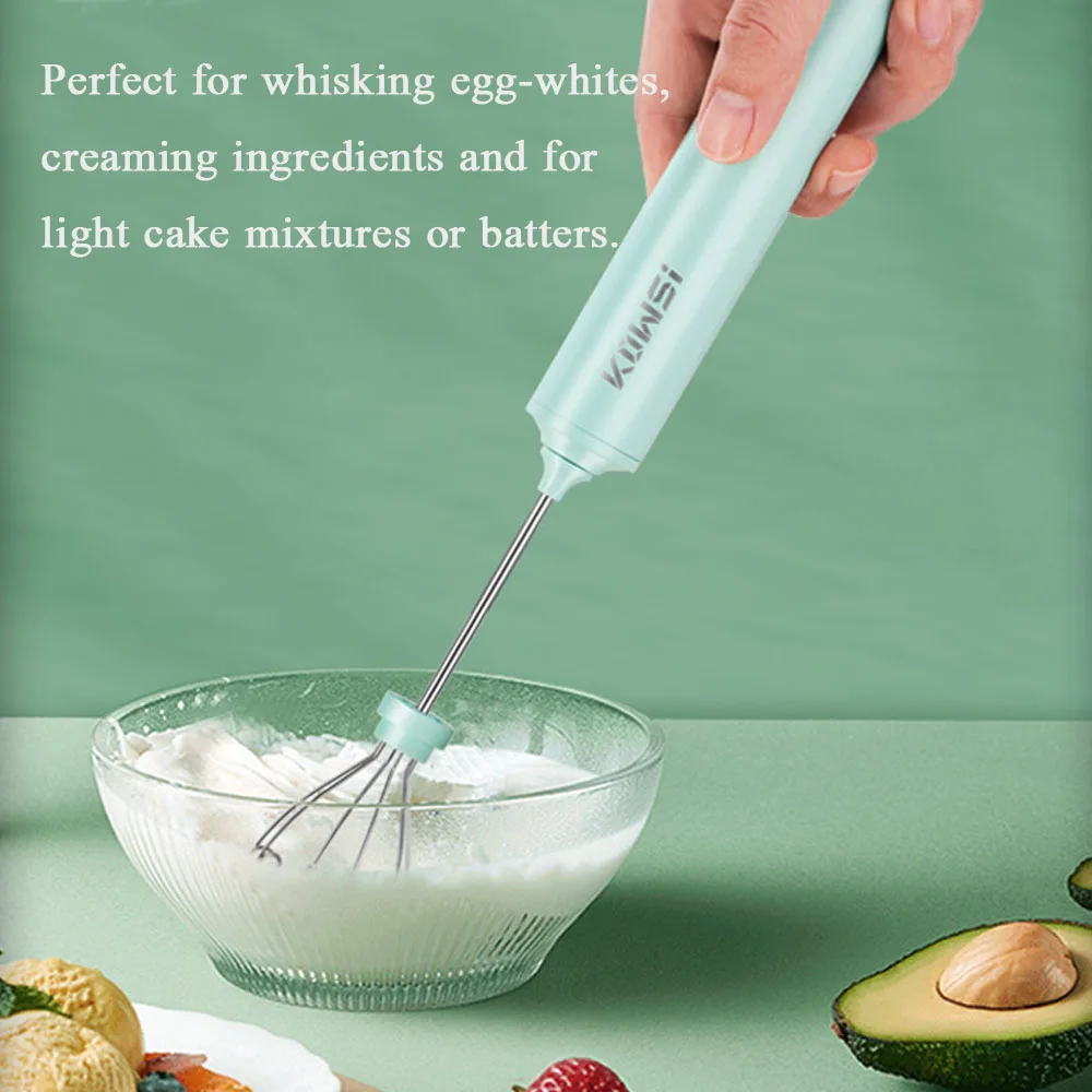 

Household Cordless Electric Food Mixer 4 Speeds Adjustable Dough Handheld Blender Eggs Beater Multifunctional Mixer