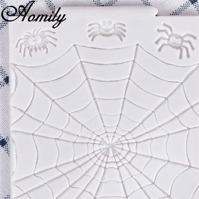 Форма для выпечки Aomily на Хэллоуин силиконовая форма паутина мастики шоколадных