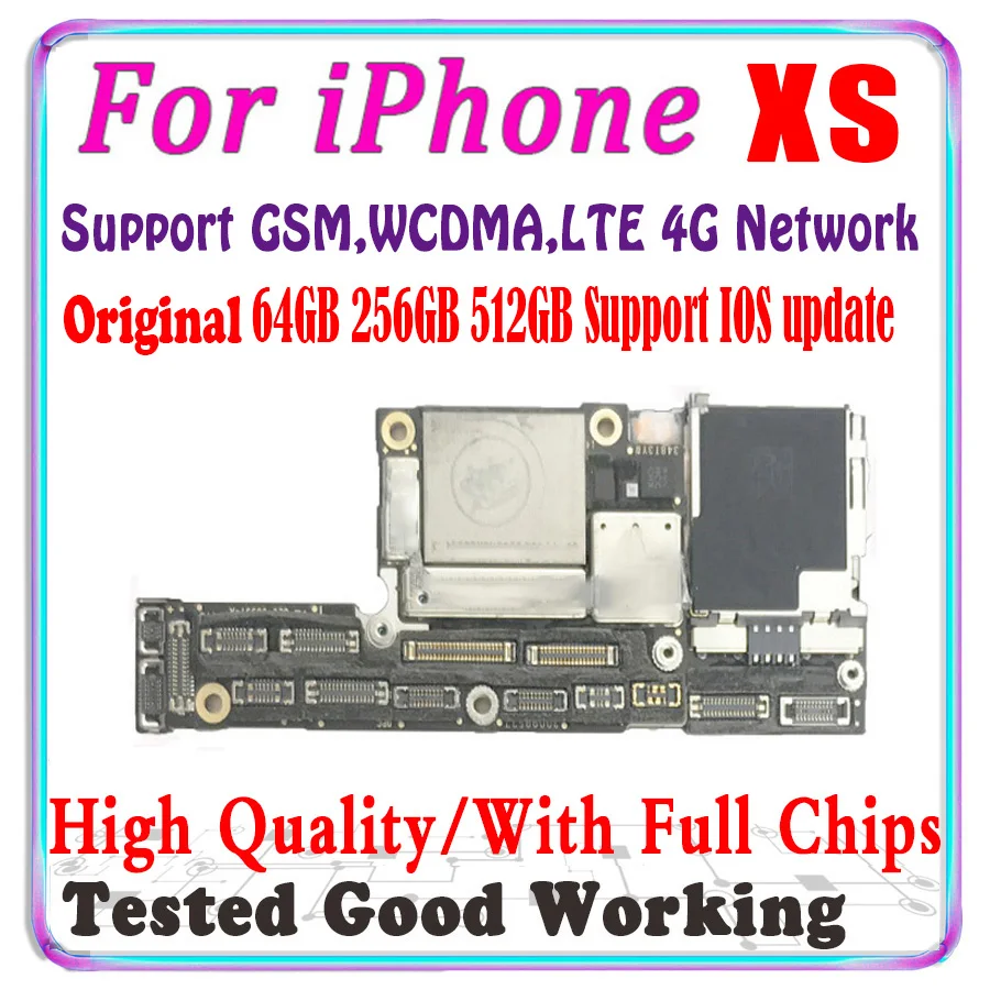 Бесплатный iCloud разблокированный для iPhone XS материнская плата 5 8 дюйма с