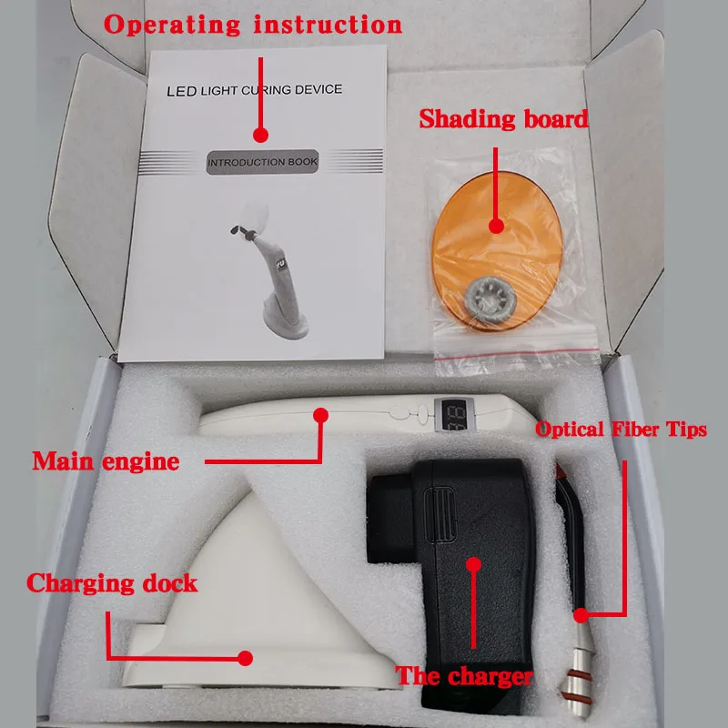 Стоматологическая светодиодный светильник отверждения в одном устройстве