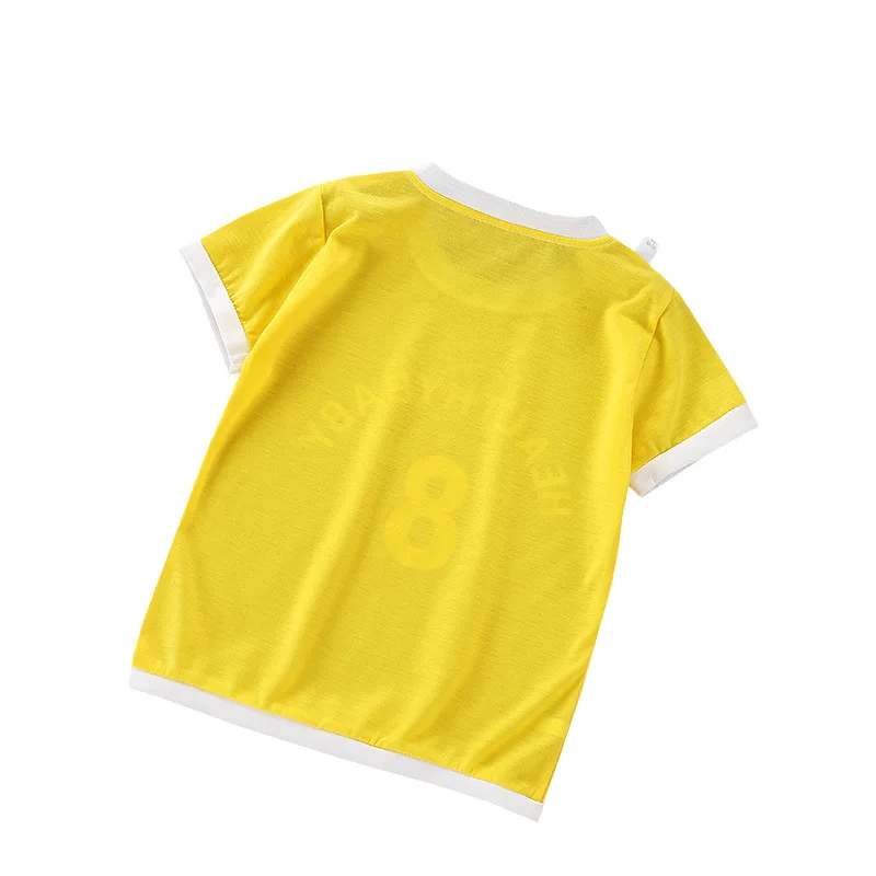 

Summer Kids T-Shirts Girls Boys Children Clothes New Sports Short Sleeve Solid Polyester Graphic T Shirts Girls Tops Tee Shirt