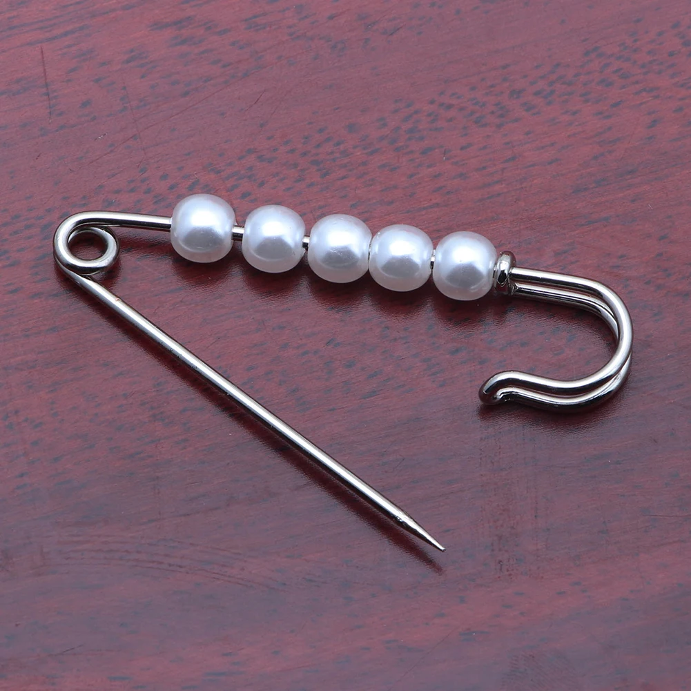 

Women's Brooch Fashion Vintage Simulated Pearl Safety Lapel Pin Brooch For Scarf Coat Bag Badges Accessories Friends Gifts