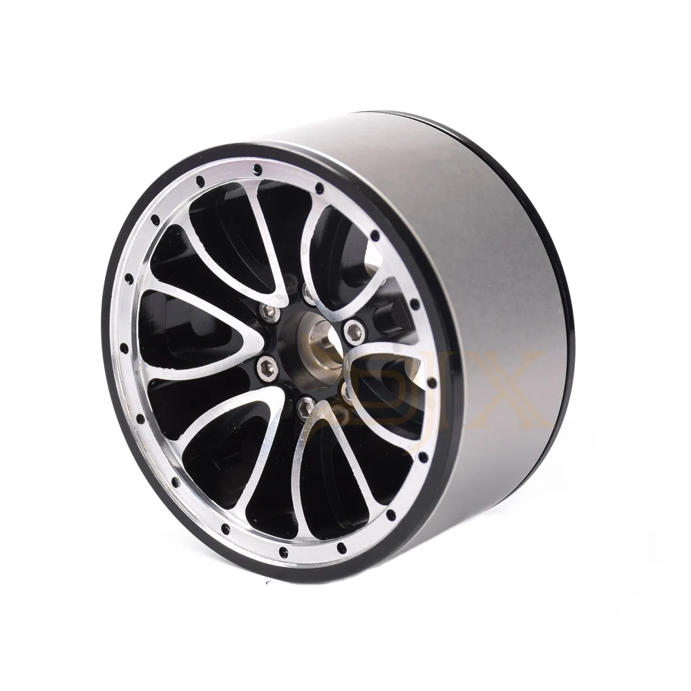 DJX 4 шт. 6 типов спицы 2 дюйма beadlock колесо для 1/10 RC гусеничного автомобиля Axial Wraith SCX10