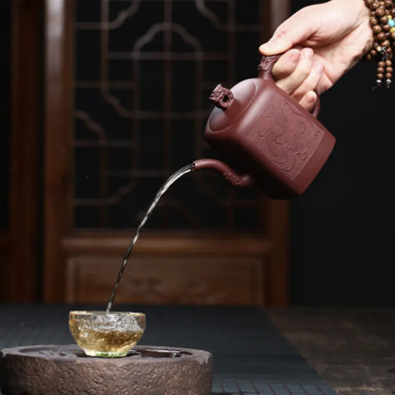 

Tetera Teapot Yixing Zisha Clay Chinese Porcelain Teapots Gongfu Tea Set 370ml New Arrived Famous Handmade Pots With Gift Box