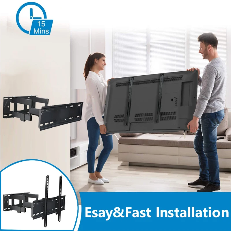 Кронштейн для телевизора угловой наклонный 32-70 дюймов 400x400 мм |