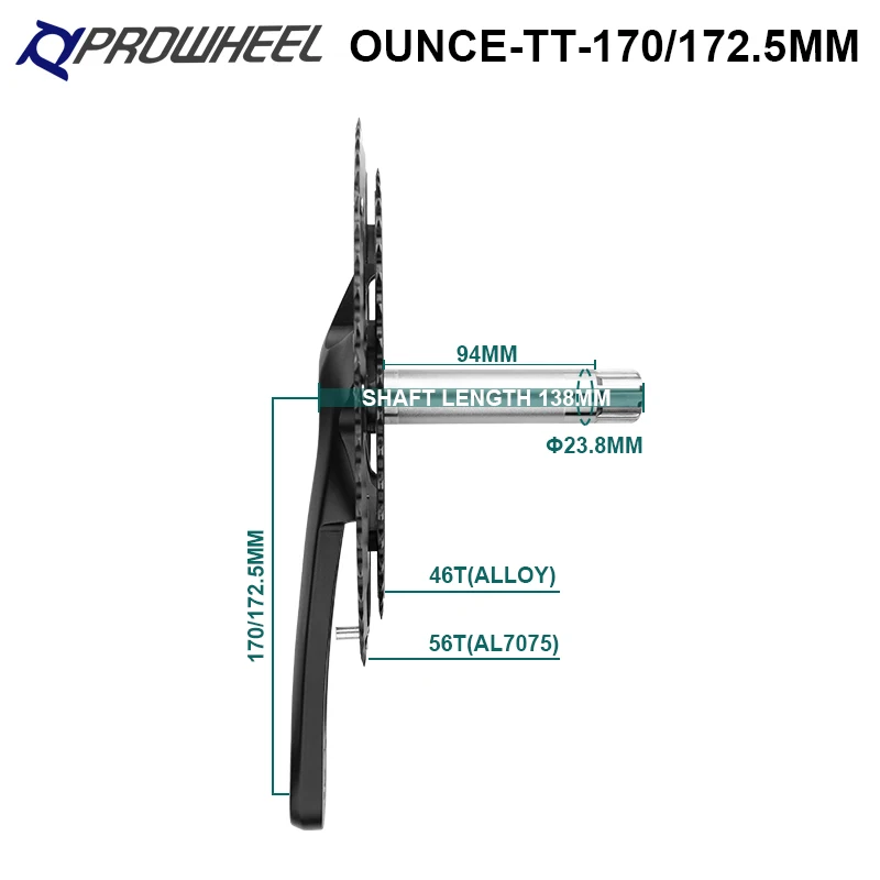 Велосипедный комплект Prowheel MIDTOWN MTB 130 BCD складной велосипедный унции-721 170/172 5 мм