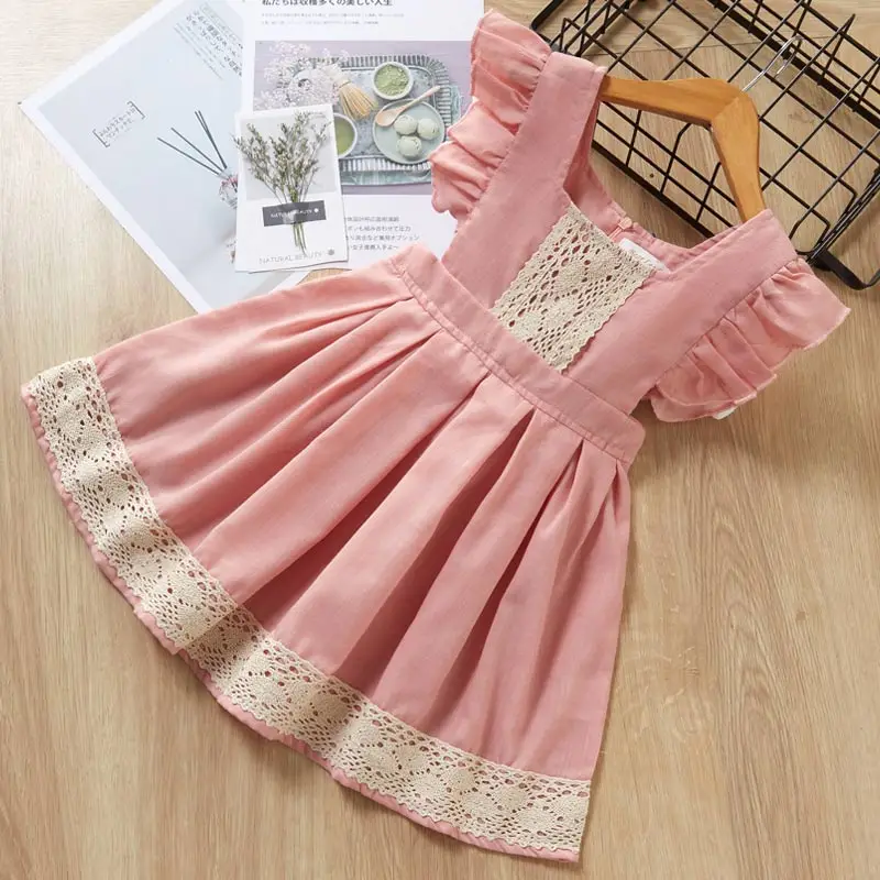 AZ1415 pink Mayfair Cabin/платья для маленьких девочек г. Новая летняя детская одежда для От 1 до 6 лет Детское винтажное платье в клетку детское зеленое платье с круглым воротником - Цвет: AZ1415 pink