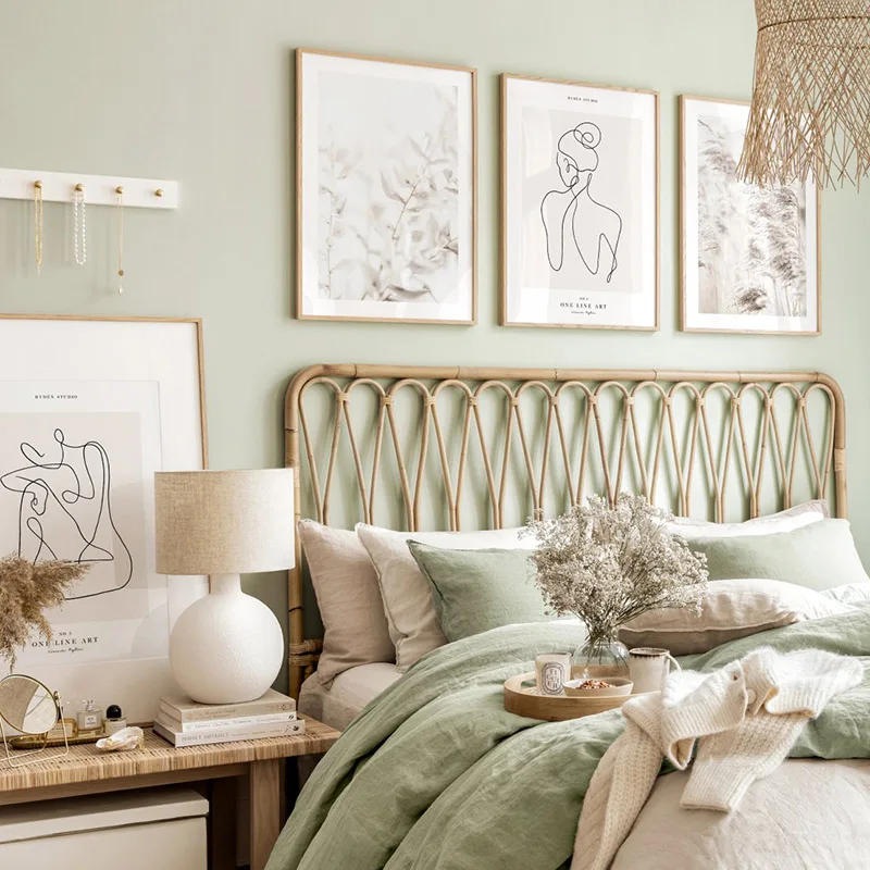 Природа Трава Пейзаж Холст Живопись стены Искусство ботанические балетные танцы