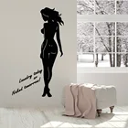 Сексуальная виниловая наклейка на стену для девушек, сексуальная женщина, наклейка на окно, стирка, ванная, без одежды, логотип, обои, стирка, знак магазина M290