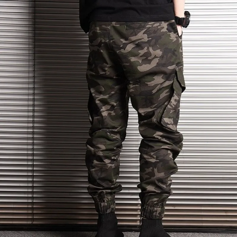 Модные хлопковые мужские шаровары 2020 камуфляжные брюки-карандаш в японском