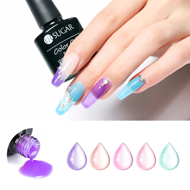 Гель лак для ногтей полупрозрачный стеклянный|Гель ногтей| |