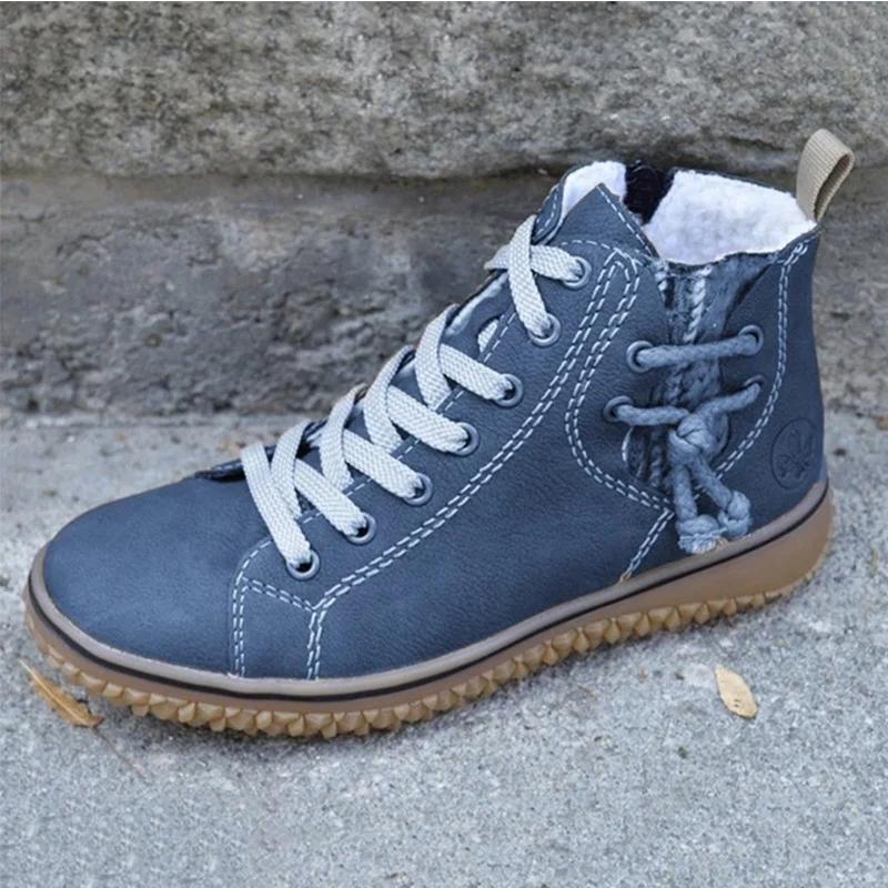 Женские ботильоны Теплые короткие ботинки Зимние женские классические туфли на