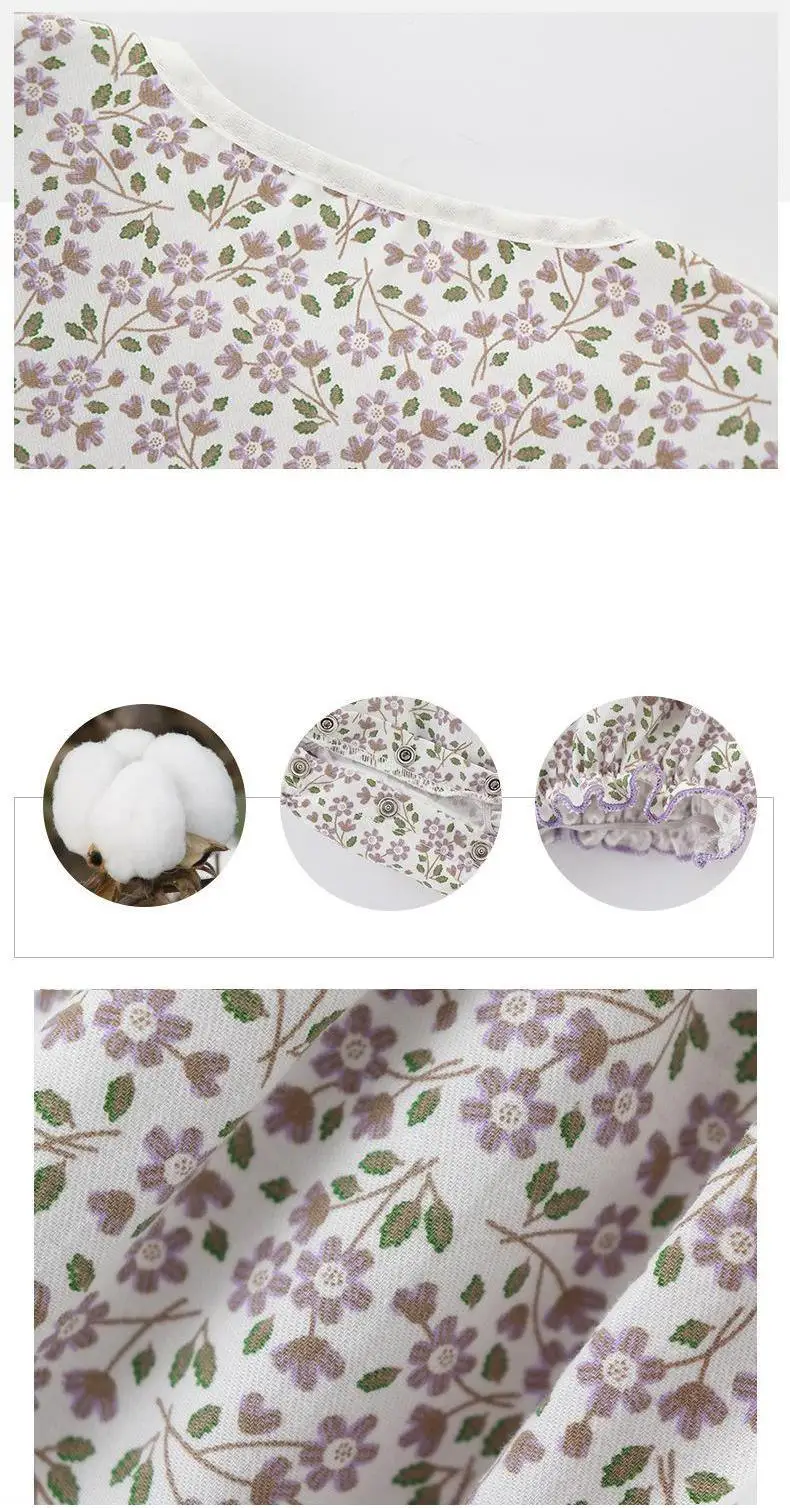 

2021korean Newborn Baby Summer Girl Clothes Floral ruffles Sleeveless Bow Lace Lovely Romper Jumpsuit Outfits Cotton Clothes Set