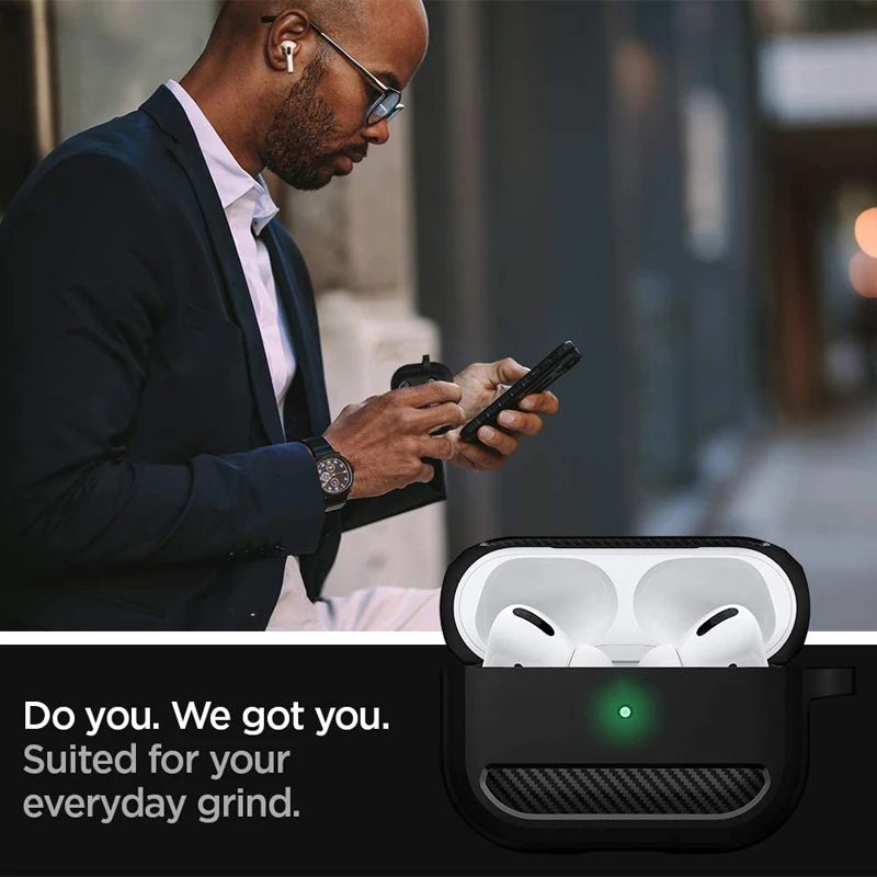 Carbon Fiber Covers For Apple AirPods Pro 2 1 Case Protective Cover Tpu Anti Shock AirPod 3 Earphone Accessories | Электроника
