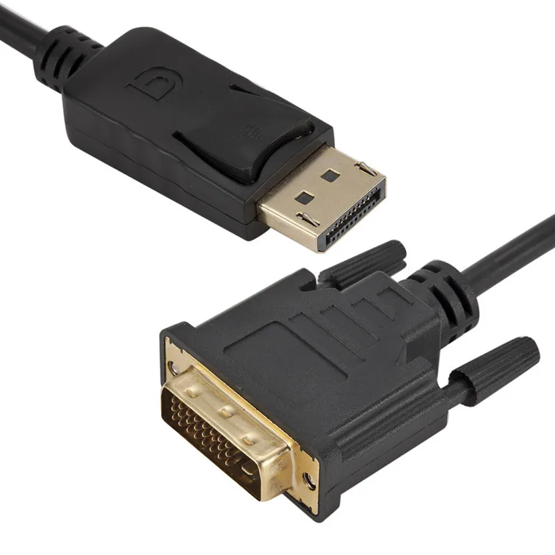 

DP To DVI Adapter Cable Displayport To DVI 24+1 Adapter Cable 1.8 Meters 1080P OEM Gold-plated Connector
