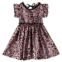 2020 summer new baby girl clothes sleeveless childrens wear leopard print cute cat bandage dress party princess dress