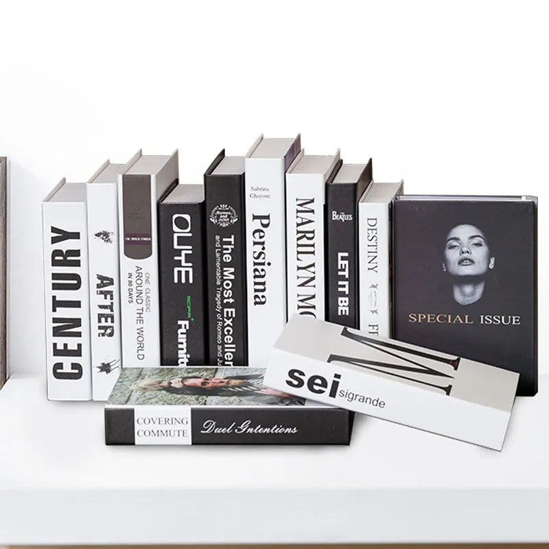 Поддельная модель книги украшения для дома Европейская популярная Обложка книг