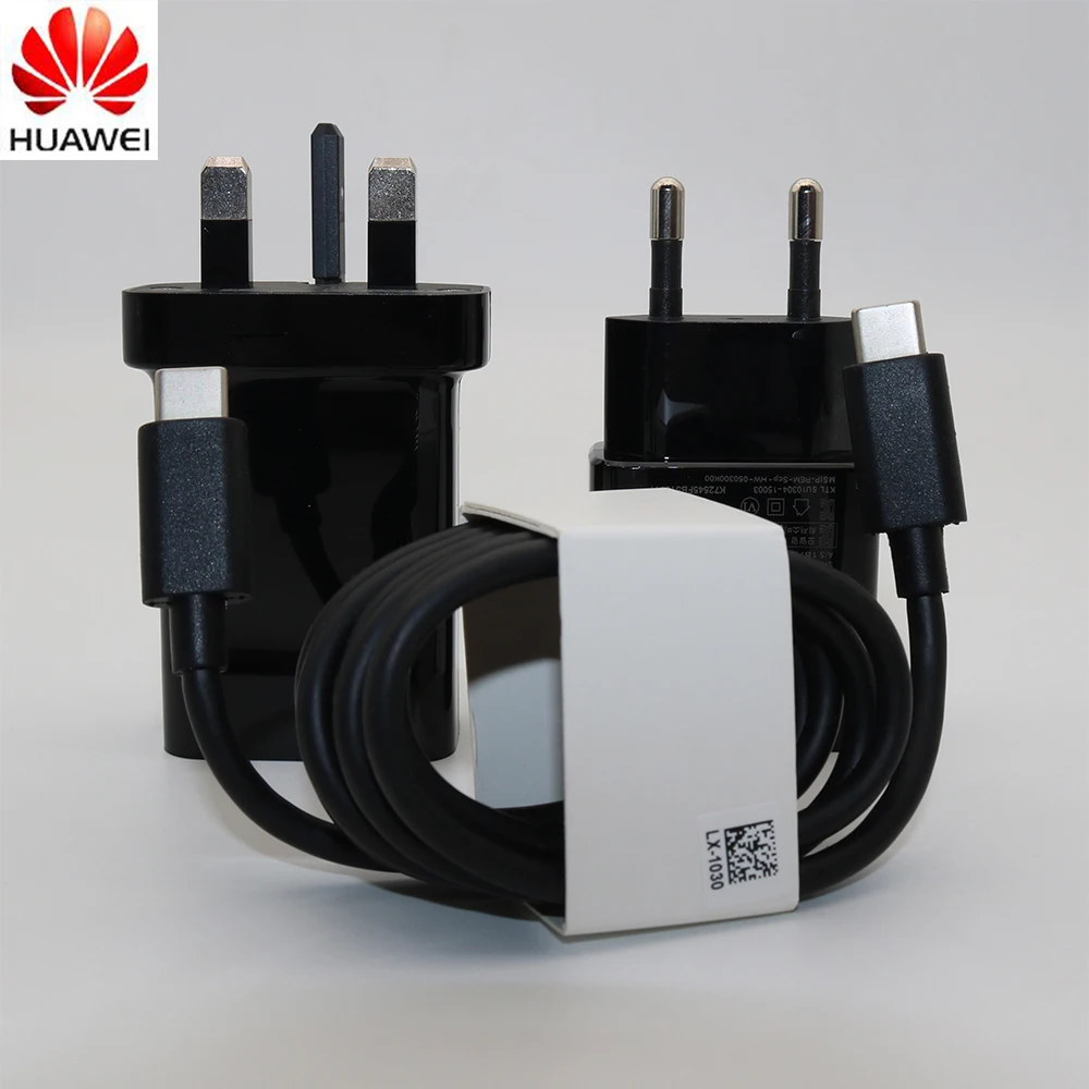 HUAWEI 100% оригинальный EU US UK вилка зарядное устройство адаптер с двойным USB кабелем