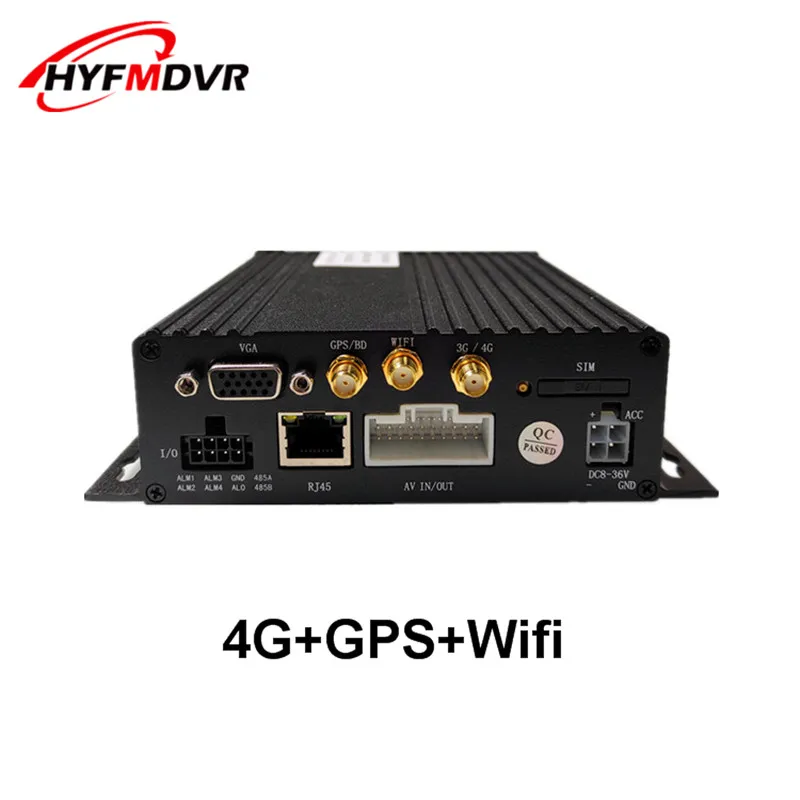 Мобильный видеорегистратор AHD 1080P 4 канала 4G GPS Wi-Fi SD-карта в режиме реального