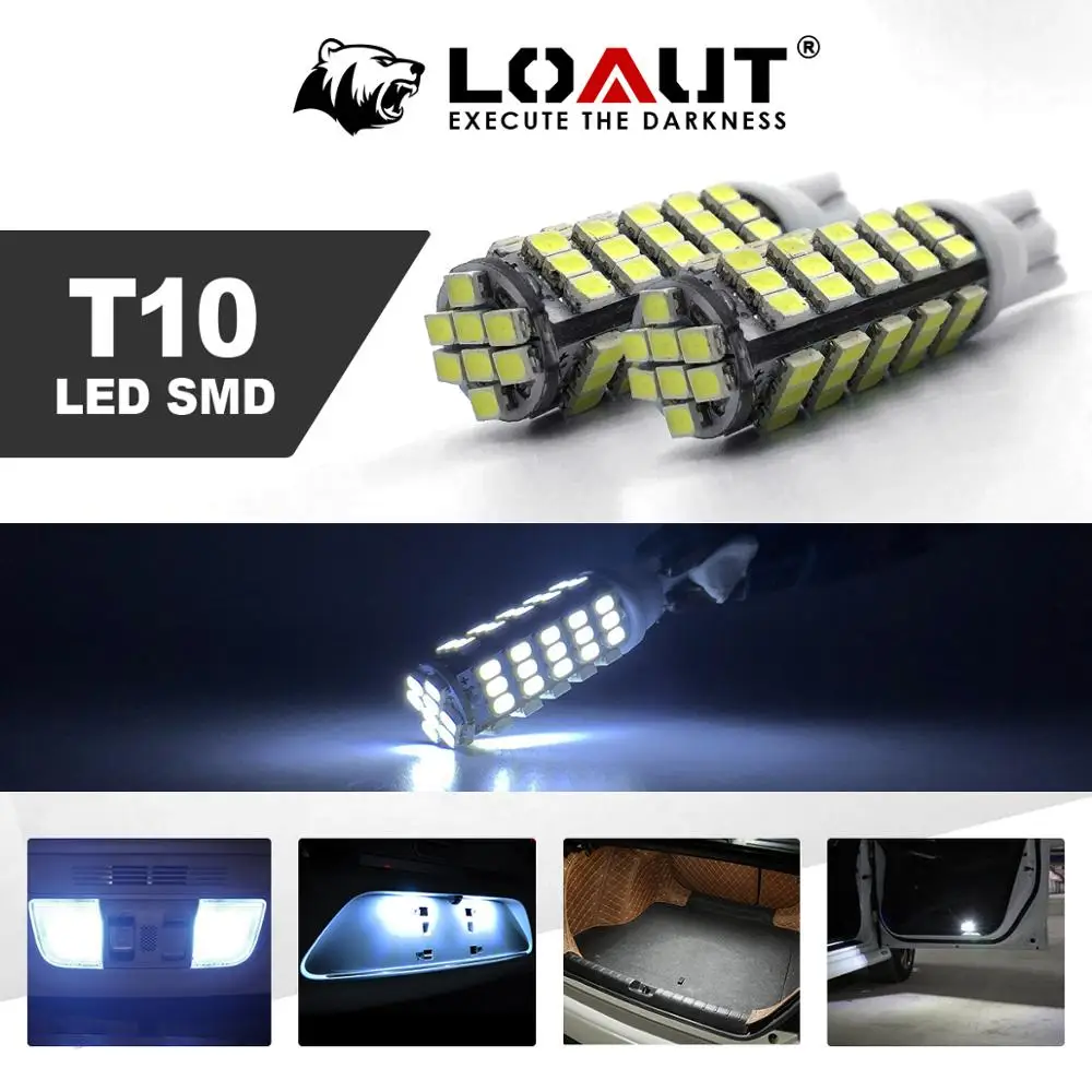 Горячая Распродажа T10 высокой мощности супер яркий белый 68 SMD 3528 1206 светодиодный
