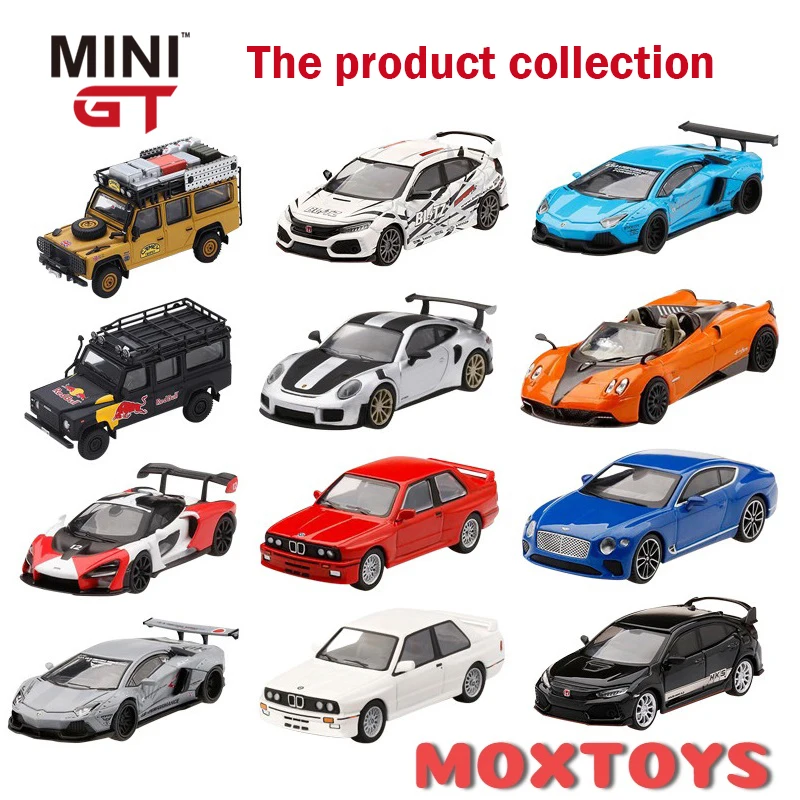 Мини GT 1:64 Honda Civic NSX McLaren Senna Toyota Supra Panagi Nissan Pandem GTR R35 LBWK M3 Bentley Continental литая