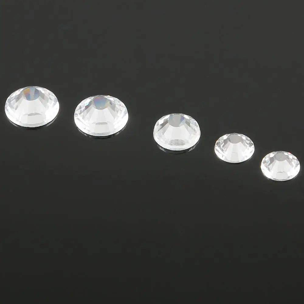 Горячие Продажи AB Цвет/белый многоразмерные Хрустальные стеклянные стразы с