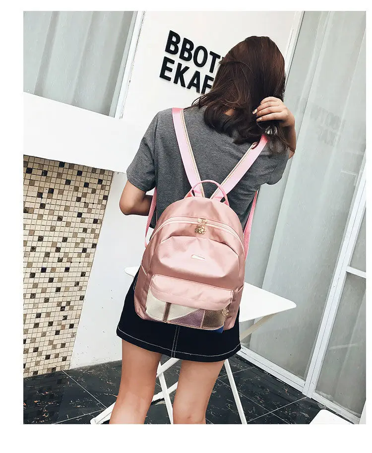 

2020 New Nylon Ladies Shoulder Backpacks Girls Business Bags Teenage Girls School Bags Fashion Women Backpack Laptop Bags Female