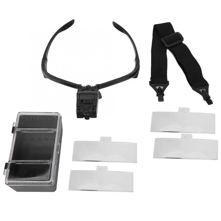 Новинка увеличительные очки с двойными глазами светодиодный светильник для