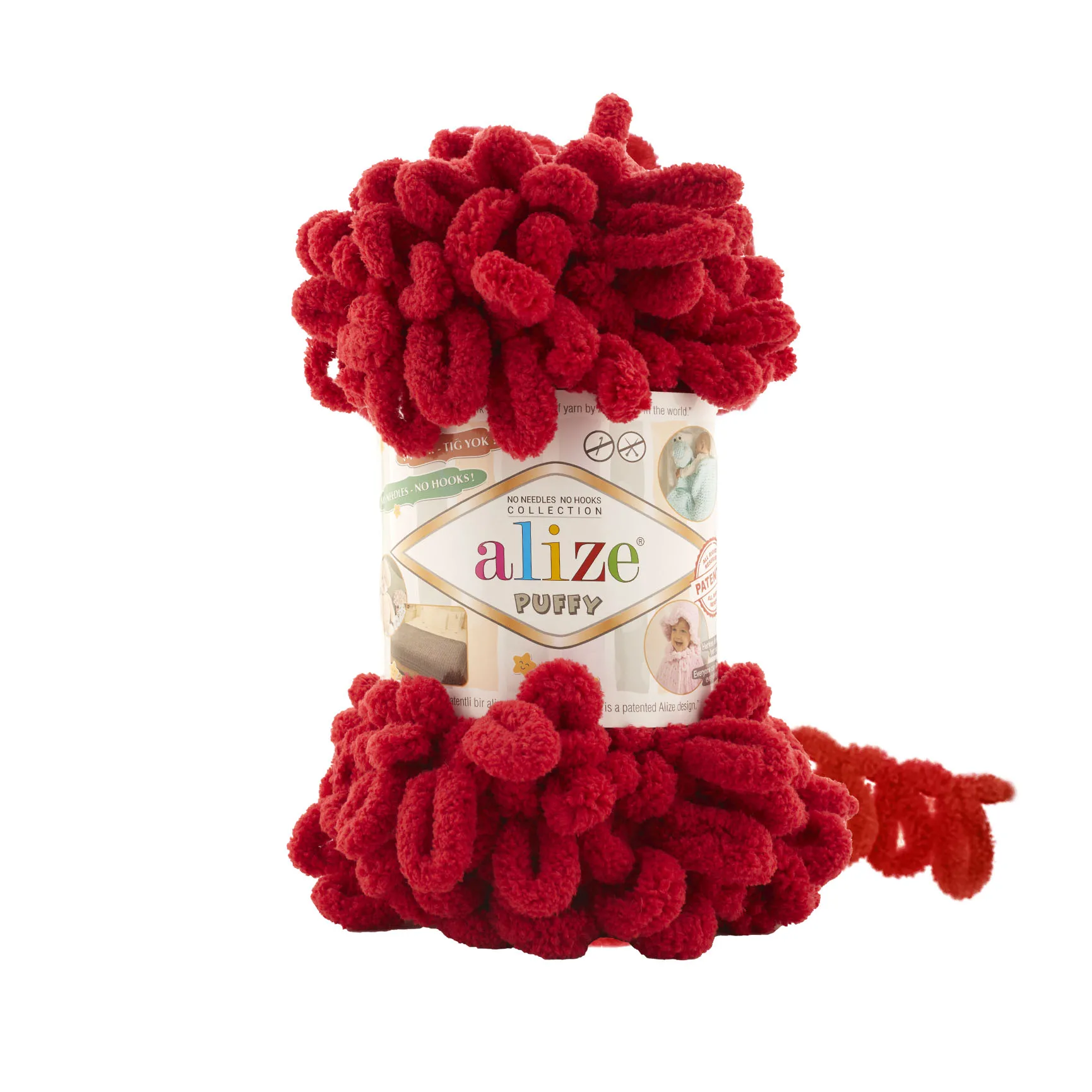 Пряжа для вязания Alize (Ализе) Puffy (Пуффи) пряжа с петельками 100 грамм 9 метров | Дом и