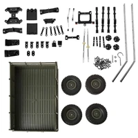 upgrade trailer diy part set for wpl 116 military truck rc car diy accessories