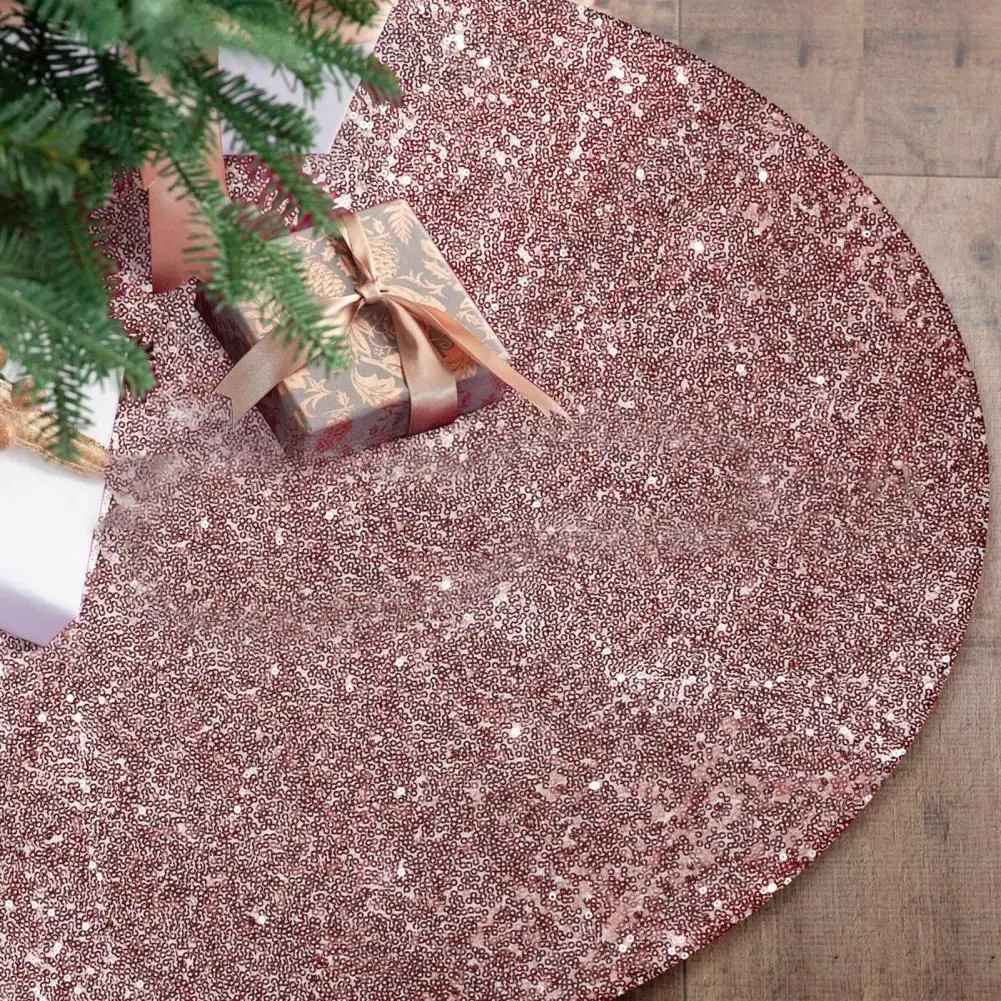 Коврик для елки плотный легкий устойчивый к разрыву коврик 122 см с блестками