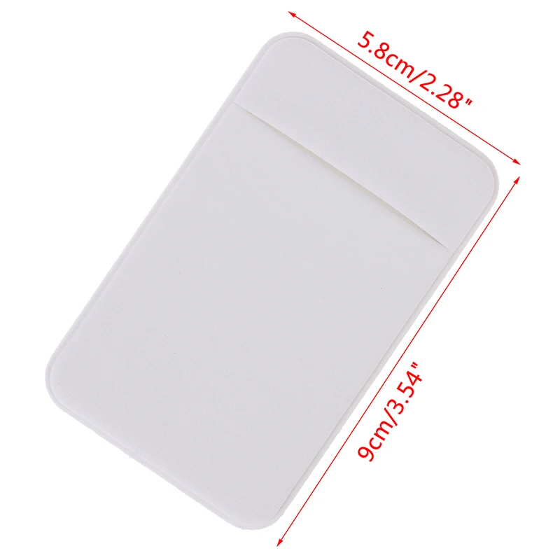 1 шт. карман для сотового телефона клейку с отделением кредитных карт эластичный